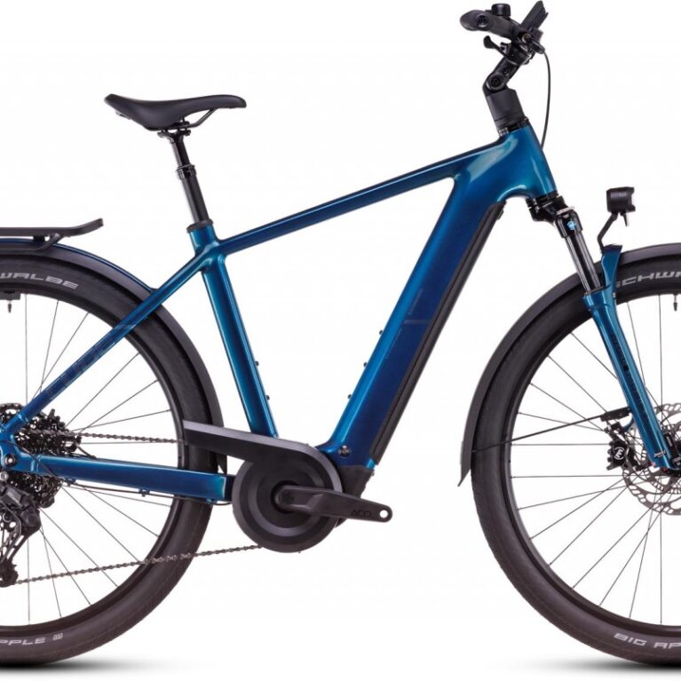 Cube Kathmandu Hybrid EX 800 electricblue n chrome 2025 - E-Bike Trekkingrad Herren