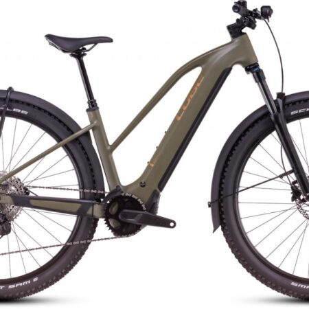Cube Reaction Hybrid Pro Allroad 800 dustyolive n gold 2025 - E-Bike Hardtail Mountainbike Damen