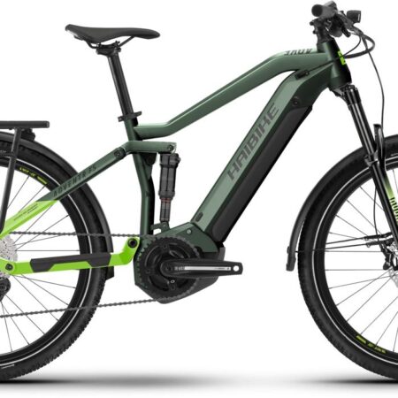 Haibike Adventr FS 8 Gloss Metal / Grn Apple Blk 2022 - E-Bike Fully Mountainbike