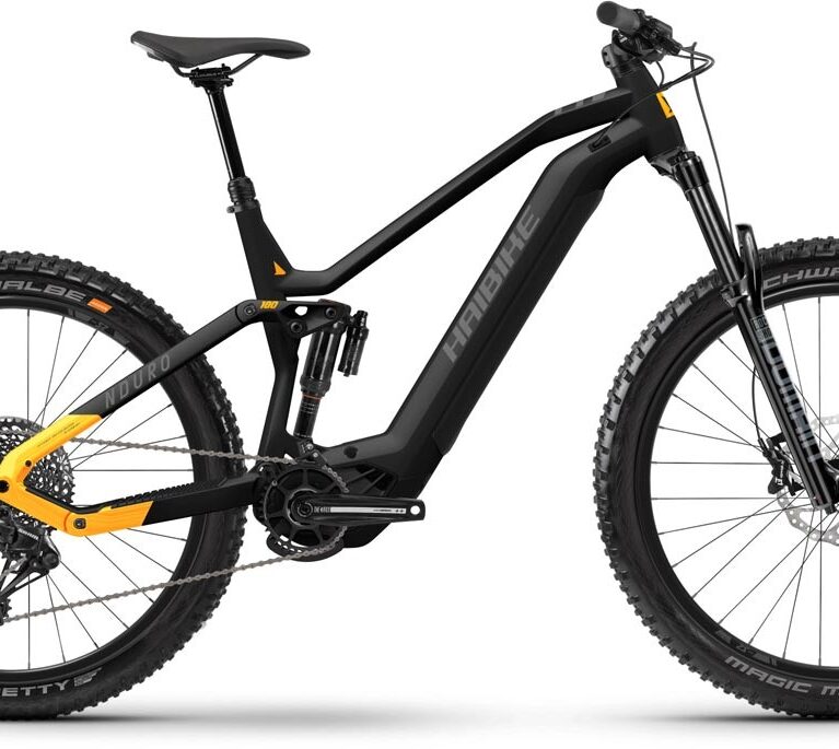 Haibike Nduro 6 Matte Gloss Anthr Mango 2023 - E-Bike Fully Mountainbike