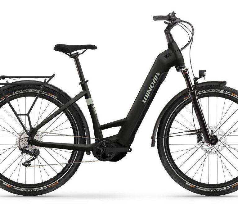 Winora Yucatan X10 Black matte 2024 - E-Bike Trekkingrad Herren
